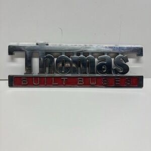 Thomas Built Buses Emblem OEM School Bus Badge Plate Nameplate Logo Trim Vintage